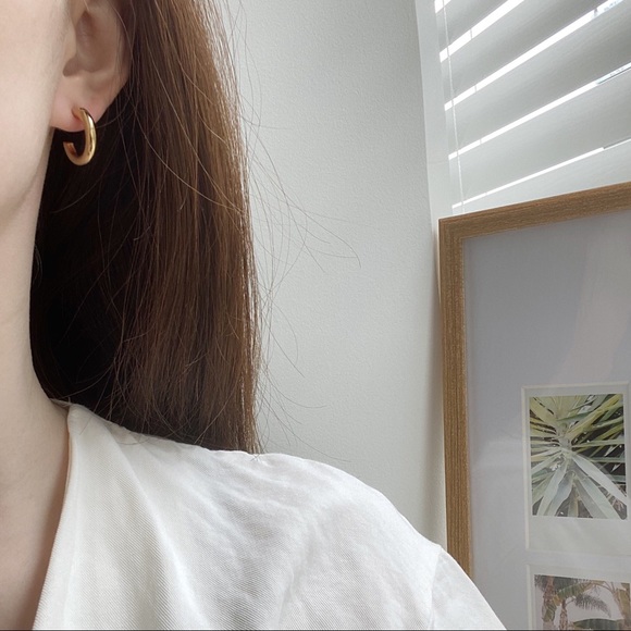 The Ultimate Gold Plated Classic Hoops Earrings - Picture 2 of 12